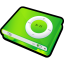 iPod Shuffle Green Icon 64x64 png